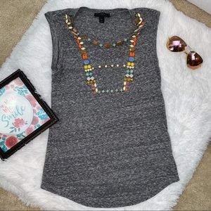 J. CREW Colorfull Stoned Cotton Tank Top XXS